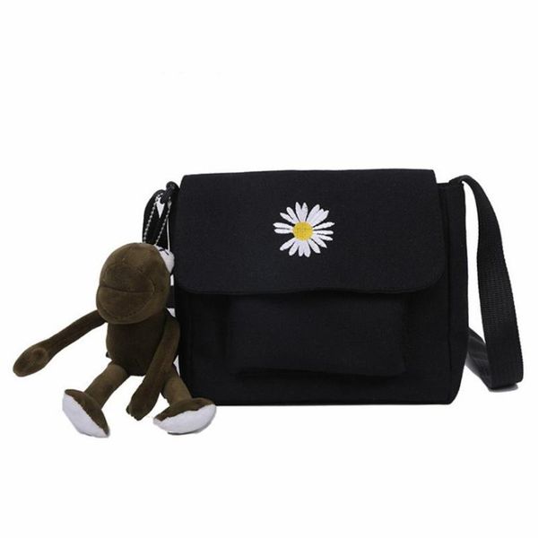 

storage bags casual shoulder messenger bag women practical fashion portable small daisy canvas