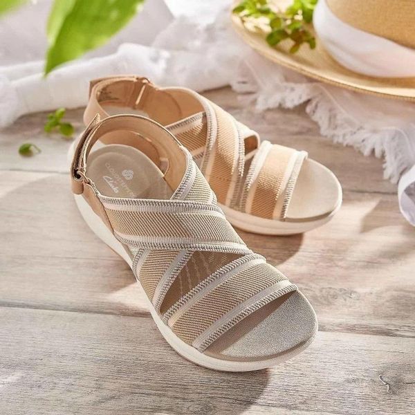 

sandals 2021 style roman soft sole comfortable mesh upper breathable flat adjustable cross-strap women 36-43, Black