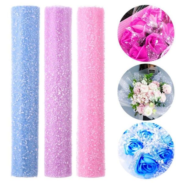 

gift wrap 1roll boxes garden party supplies wedding decoration wrapping packing flowers yarn snowflake tulle