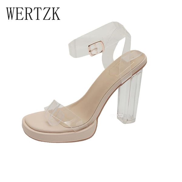 

sandals platform clear heels women 2021 summer transparent shoes elegant high heel party wedding pumps, Black