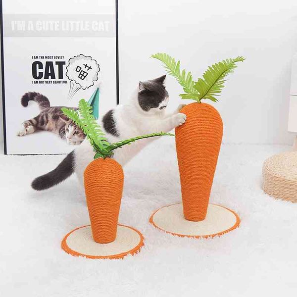 

2021 new climbing cat toy radish two color sisal simulation pet products