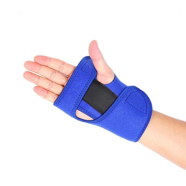 

wrist support finger splint carpal tunnel syndrome protection wrap gym sports bandage hand orthopedic brace, Black;red