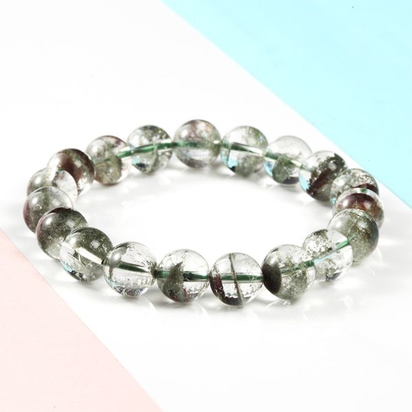 

10-10.5mm green ghost bracelet crystal bracelet wife's birthday present, Black