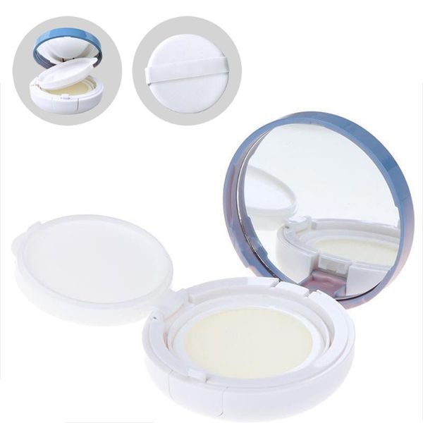 

storage bottles & jars 15g gradient blue makeup case pink empty air cushion puff box portable cosmetic container with powder sponge mirror