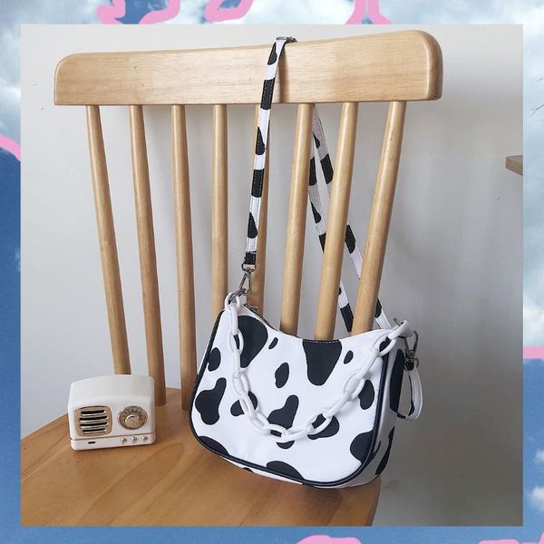 

waist bags design women crossbodys tote cute cow pattern summer underarm nylon handbag small shoulder female p pzwa