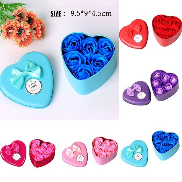 

party favor dia 4.5cm soap rose heads beauty wedding valentine's day gift bouquet home decoration hand flower art 4 color
