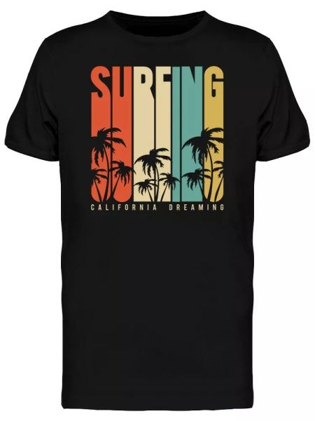 

surfing california dreaming men's tee -image by shutterstock, White;black