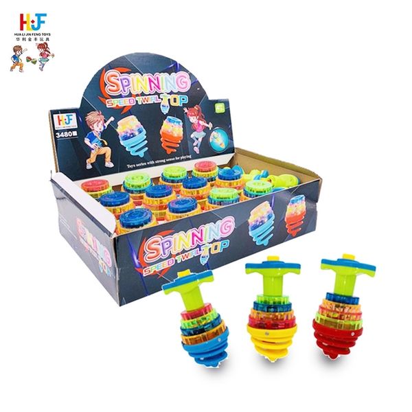 

new children's large spring luminous music transmitter night market toy cartoon boy