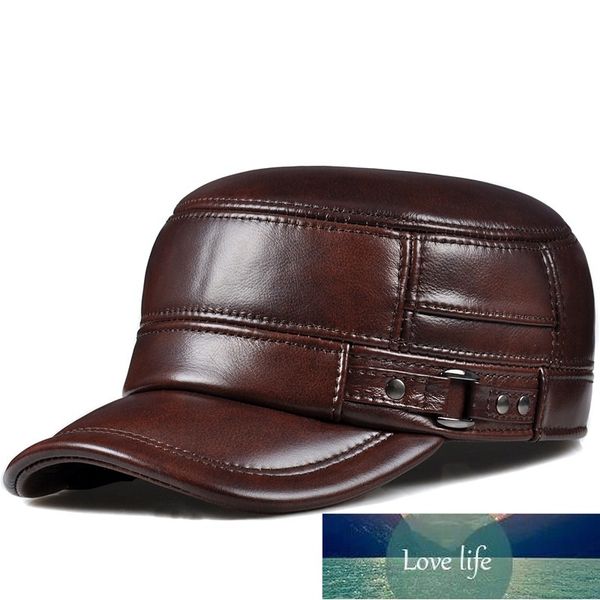 

dropshipping men's real leather baseball cap hat fashion new style soft leather beret belt trucker caps crocodile grain h601 factory pr, Blue;gray
