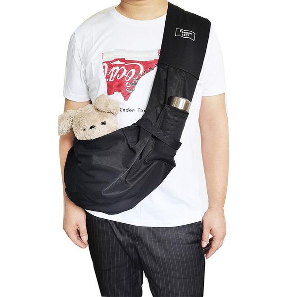 

dog car seat covers spring summer black waterproof small cat sling carrier bag travel tote hands-pouch handbag with cell phone pocket