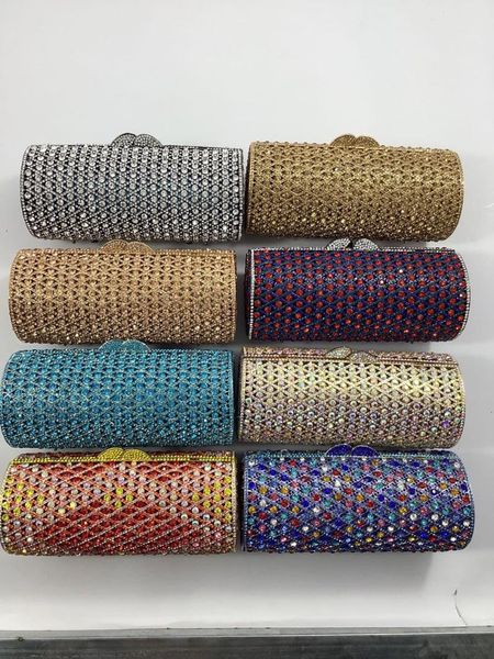 

evening bags xiyuan gold silver blue purple ab diamond women crystal bag and clutches lady wedding party dinner purses female handbag