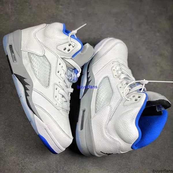 

news jumpman 5 5s white and blue oregon basketball shoes michigan running sneakers luxury designers men casual coach trainersa47