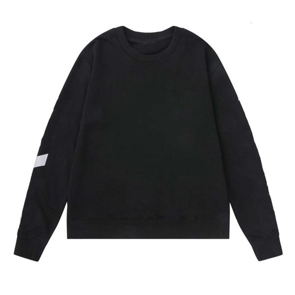 

men's autumn winter sweatshirt classic white arrow stripe printing loose hoodie women wine red pure cotton thin fashion casual m-xxl, Black