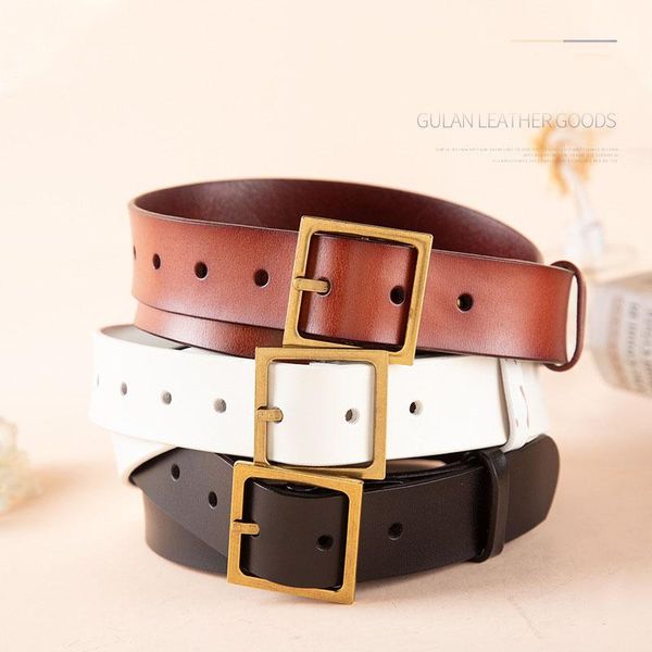 

belts fashion women's belt leisure simple all-match leather trend ladies, Black;brown