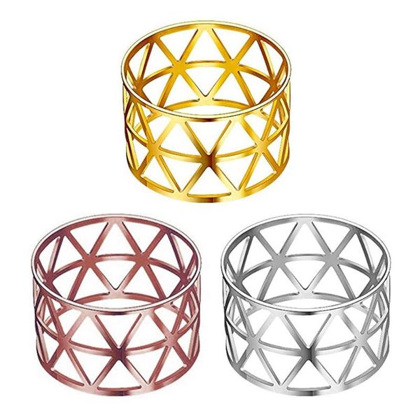 

12pcs. alloy hollow out napkin rings west dinner holder ring party decoration table accessories
