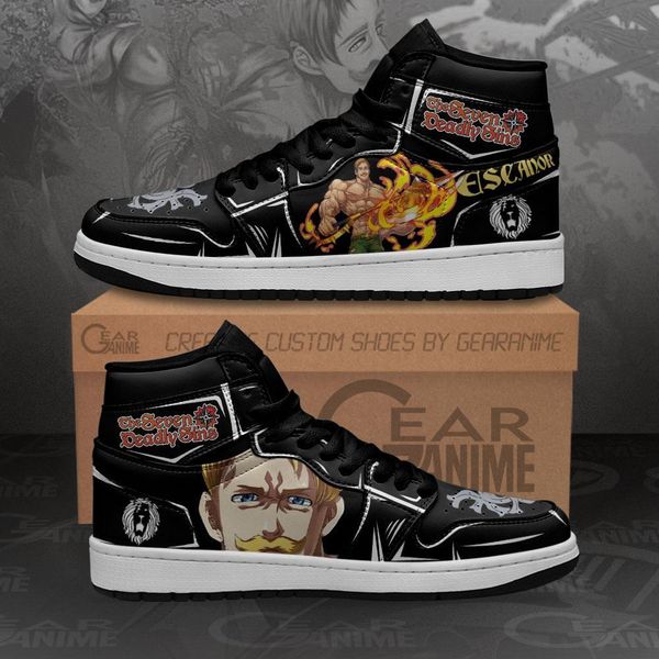 

escanor sneakers seven deadly sins custom anime shoes