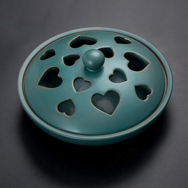 

fragrance lamps creative ceramics incense burner green classical hollow out small exquisite weihrauch brenner home decor ei50ib