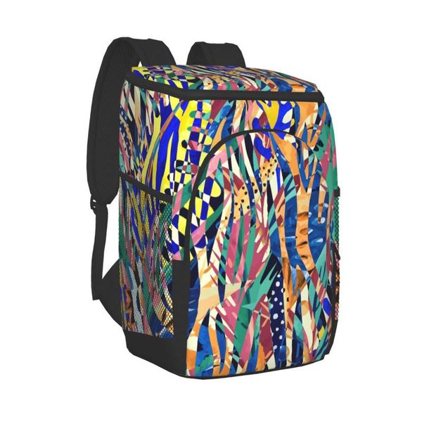 

outdoor picnic backpack men camping cooler bag abstract refrigerator isotherma for women box