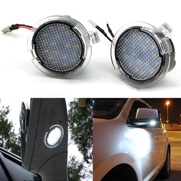 

emergency lights niscarda pair side mirror puddle for edge fusion flex explorer mondeo taurus f-150 expedition super bright auto lamp