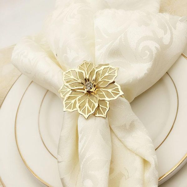 

napkin rings with hollow out flowerfamily gatherings table decor holder for wedding banquet dinner party birthdays