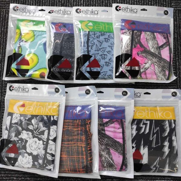 

ethika underwear ethika boxer random style sports hip hop rock consumption street skateboard quick drying underwear promotion lrq4 quick 004, White;black
