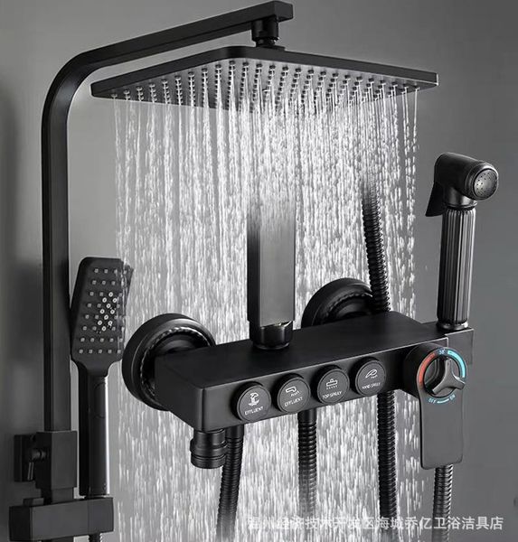 

bathroom shower sets black head set high pressure filter accessories water saving heads cabezal ducha fixture bd50sh