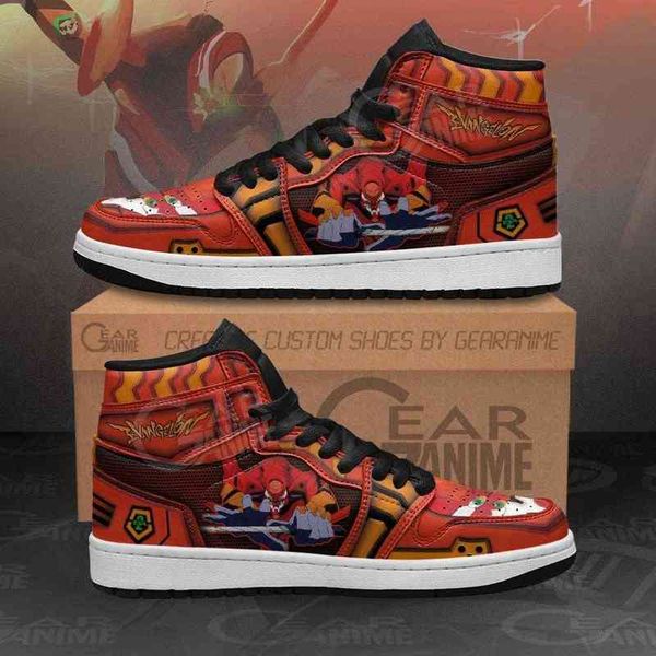 

neon genis evangelion unit-02 sneakers anime sho, Black