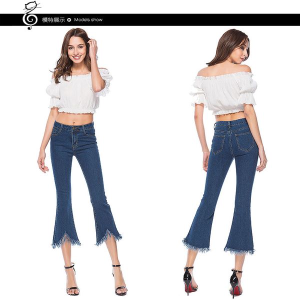 

fashion jeans for women tassel jeans, Blue