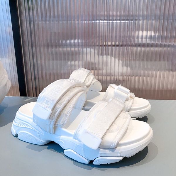 

2021 fahsion trend popular women sandals ladies true leather flip flops loafers white black slides shoes size 35-40