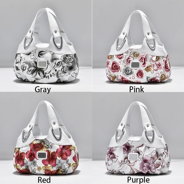 

hbp handbag women printing pu leather handle bag fashion brand lady tote big capacity shoulder shopping purse