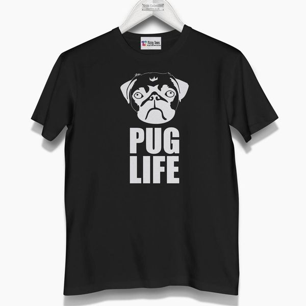 

Men's Pug Life T-Shirt (Brand New) - funny t-shirt, White;black