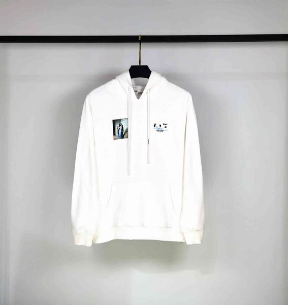 

off style hoodie 2021 oil painting kiss arrstyle, Black