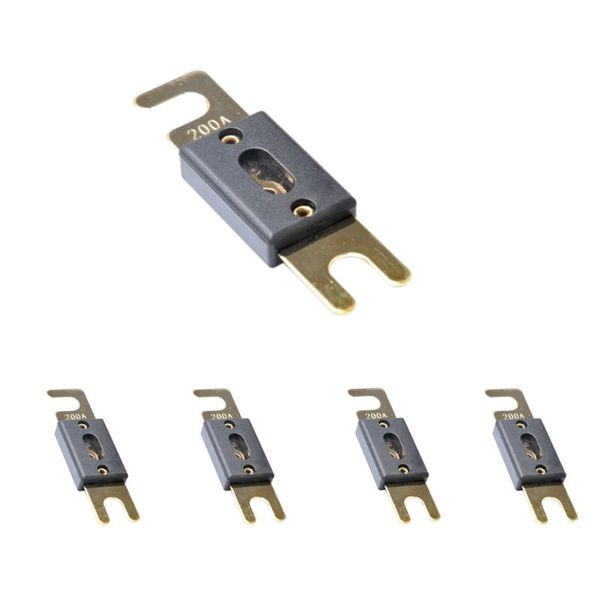 

car organizer 5pcs 200a gold plated audio anl type blade fuse