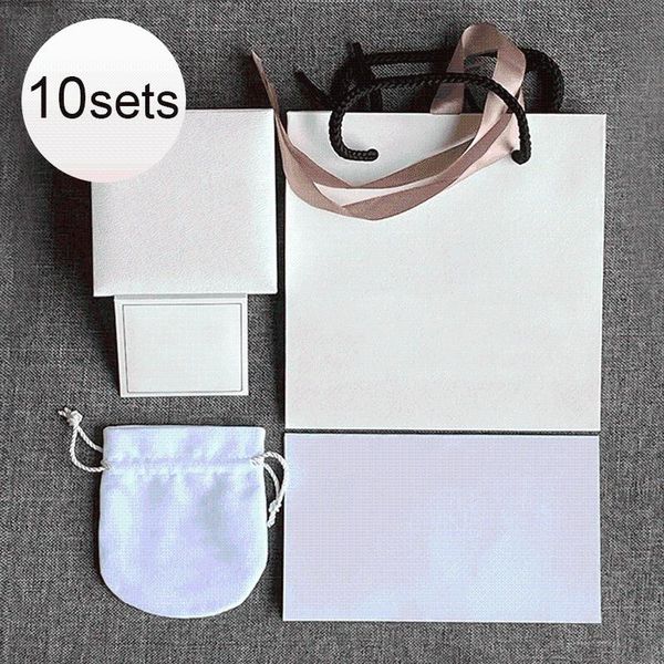 

jewelry pouches, bags lr hqd 10 sets pan bracelet/ring box gift packaging pouch original necklace earring charm bead polishing cloth, Pink;blue