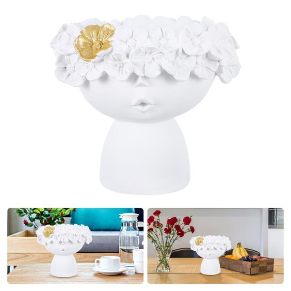 

vases 1pc dried flower vase decorative implement for home (white)