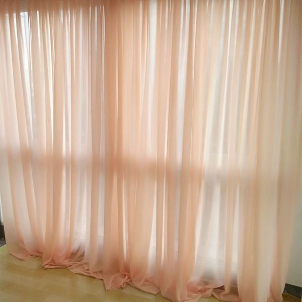 

curtain & drapes gauze shade pink grey snow living room bedroom dining study bay window dormitory dream fairy