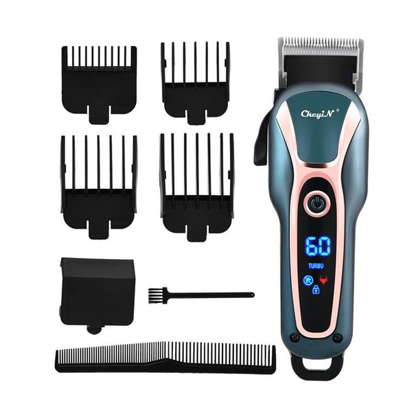 

hair clippers rechargeable clipper profional cutting hine lcd sn powerful hairs trimmer qui charge barber haircut 0
