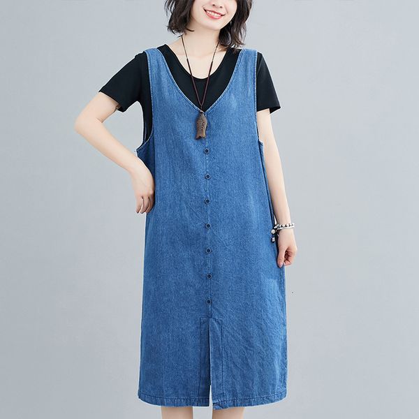 

casual dresses dressed in vintage blue denim cotton, casual women's dress with v-neck and front button sleeves, #2486 oz8p, Black;gray