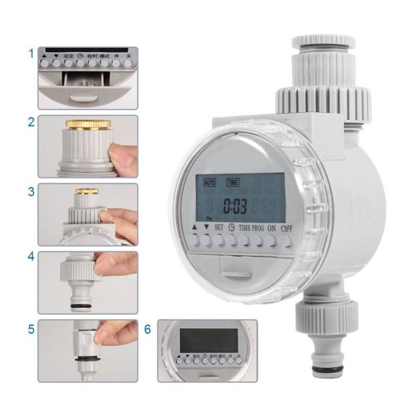 

digital lcd automatic electronic garden water timer solar power home irrigation controller watering equipments