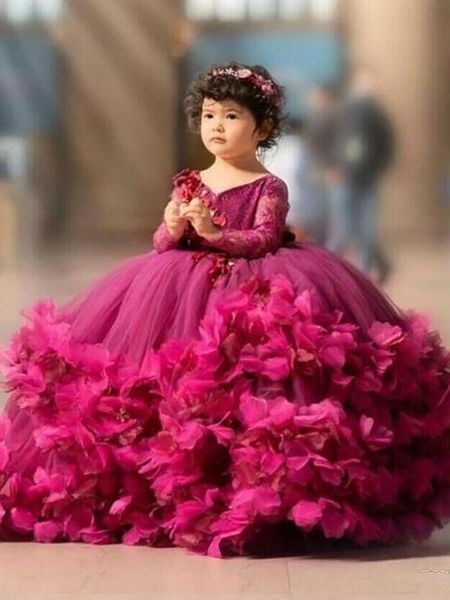 

girl's dresses flower girl dress children wedding bridemaid kids pink tutu sequin gowns boutique party wear elegant frocks, Red;yellow
