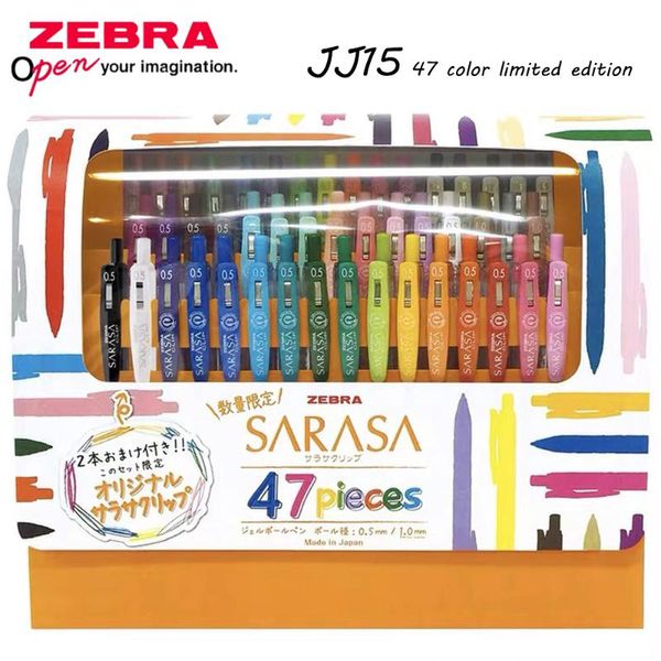 

gel pens 47-color set japanese zebra pen jj15 limited retro milk color conventional to meet different needs