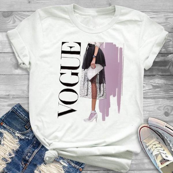 

and women lady elegant men t shirts vogue womens printed ladies short sleeve loose tee clothes graphic, White;black