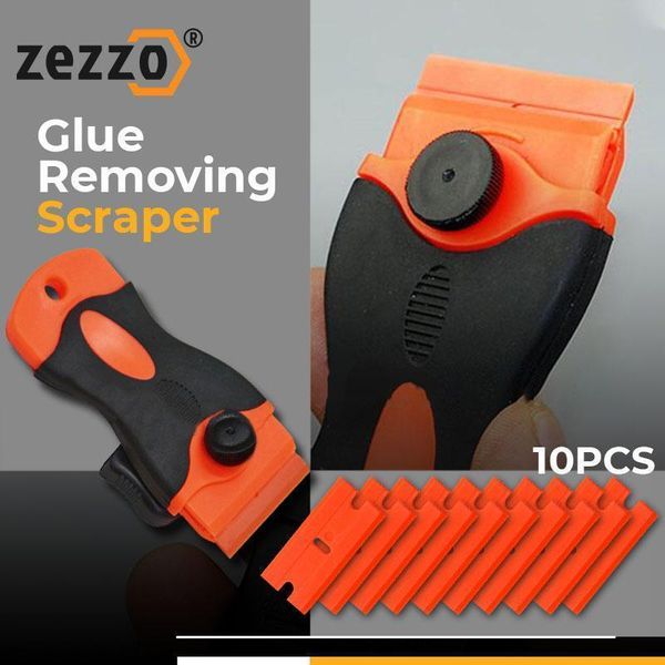 

professional hand tool sets zezzo glue removing scraper kit multi-purpose scratch-proof automotive film sticker cleaning knife shovel drop