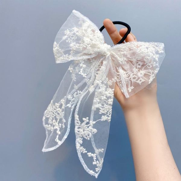 

other lace bow hairpins black white sweet headband cotton girl ribbon women vintage flower hair ornament fashion accessories, Golden;white