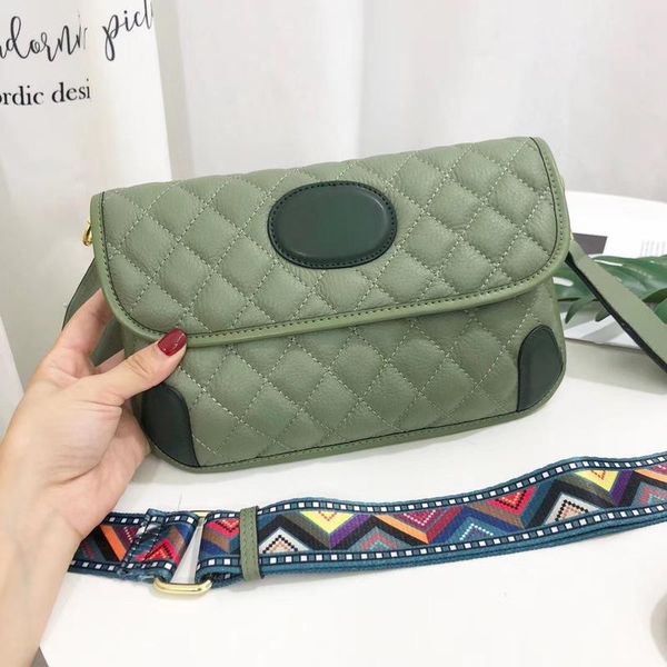 

waist bags luxury designer 100% genuine leather messenger for women 2021 of chest slung fashion broadband small square bag