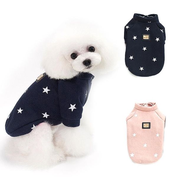 

dog apparel winter pet clothes pentagram pattern warm hoodies for dogs cats jacket sphynx chihuahua poodle clothing