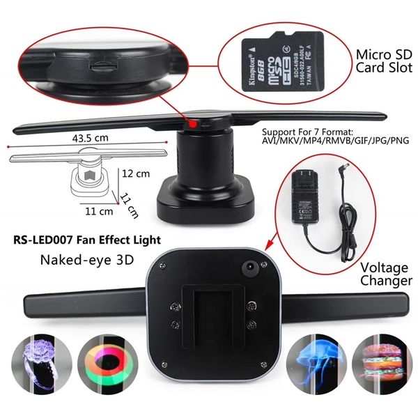 

the new 3d holographic led projection fan is the endorsement advertising lamp