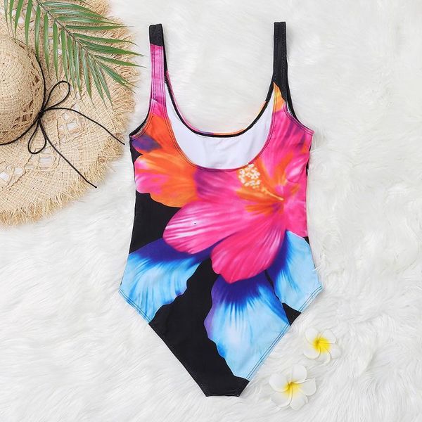 

one-piece suits plus size swimsuit tankini set swimwear women swim one piece print large big breasts halter bathing suit beachwear swimdres