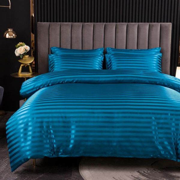 

bedding sets luxury satin set duvet cover with pillowcase european style double king size comfortable bed covers linen no sheet