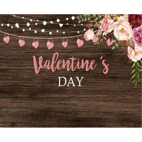 

party decoration valentine's day rose flower wooden board backdrop baby shower room decor po booth studio prop